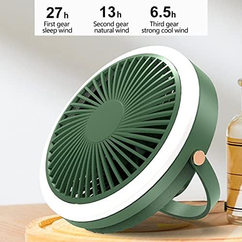 28hxfc USB punjivi mali Stropni ventilator Prijenosni vanjski unutarnji viseći ventilator Desktop noćno svjetlo Mini multifunkcionalni