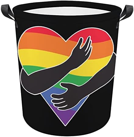 Gej ljubav Rainbow LGBT srce veš korpa sklopivi veš korpa veš kanta za pranje veša torba za čuvanje odeće