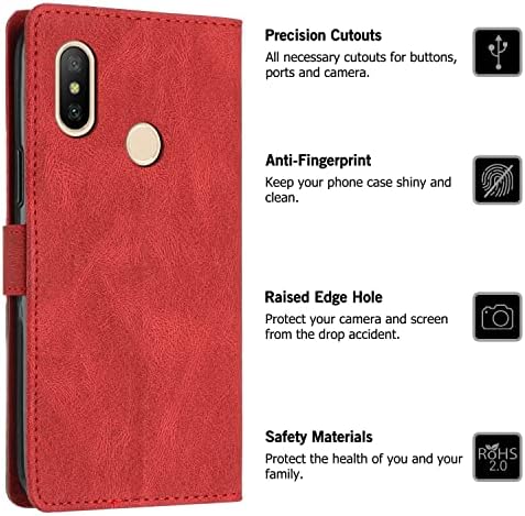 Zaštitna futrola kompatibilna sa Xiaomi RedMi Napomena 5 Pro CASE, novčanik Slim PU kožna futrola za telefon Flip Folio Kožne držače