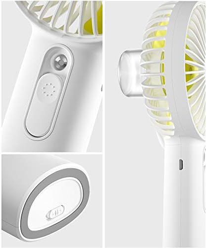 Qyer lagan ručni ventilator, mini zvuk USB ručni ventilator, punjivi prijenosni ventilator za maglu za kućnu kancelariju pogodnost