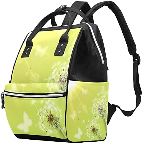 Prirodni maslačak leptiri u sunčanim bag ruksake za ruksak za bebe nazivne torbe za promjenu multi funkcije Veliki kapacitet putne