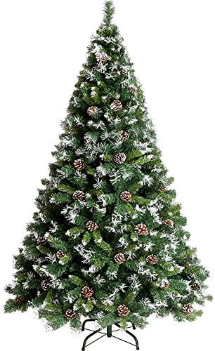 DLPY 5FT premium umjetno božinsko drvo, sa borovom konusom šarke sa čvrstim metalnim nogama Eko-prijateljski unlindlin za odmor - zeleni 5ft