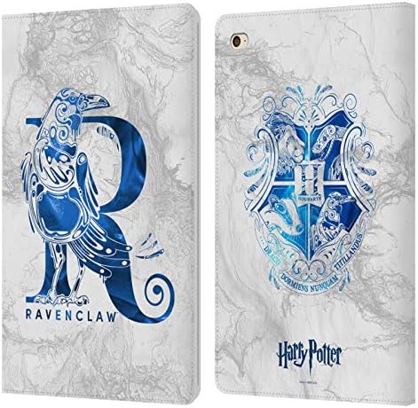 Dizajni za glavu Službeno licencirani Harry Potter Ravenclaw Agulti Smrtly Hallows IX kožna knjiga Novčanik Cover Conser Cover Construible s Apple iPad Mini 4