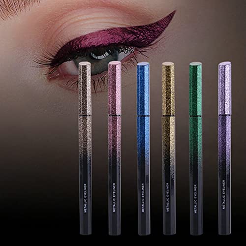 Eye Brightener Stick dugotrajni šareni sjajni Eye Liner Proof eye Makeup Rainbow eye Liner Makeup 6 boja Eyeliner Pen Pearl tečni