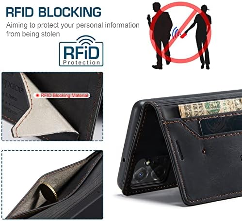 Haii futrola za Moto G Power 5G 2023 futrola, PU kožna Folio Flip torbica sa [RFID blokiranjem] futrola za kartice sa magnetnim zatvaračem