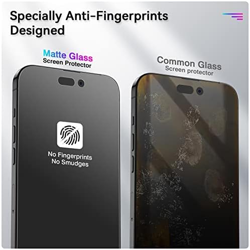 Fakci mat zaštitnik ekrana kompatibilan za iPhone 14 Pro [6.1 inch] Anti-Glare & Anti-Fingerprint kaljeno staklo Case Friendly-Smooth as Silk