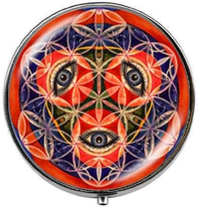 Charm Wicca cvijet života nakit svete geometrije Egipat Eye Photo Pill Box Candy Box