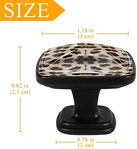 Ladica za pohranu povlači sa 8 vijaka Računalne stolove ručke kuće DIY proučaj LEOpard Print