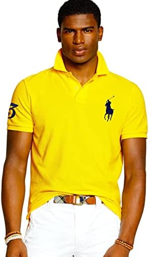 Polo Ralph Lauren Muški veliki ponija prilagođena Slim Fit Mesh Polo majica