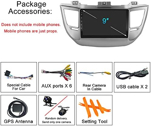 GOJOHO Android 12.0 Radio za Hyundai Tucson ix35 2015-2019 9-inčni Tesla Stil automobil u Dash GPS navigacija IPS dodirni ekran 2+32GB
