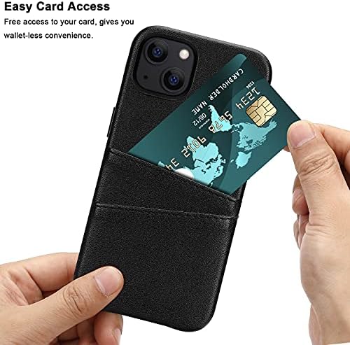 TENDLIN kompatibilan sa iPhone 13 Case Premium kožna torbica dizajn novčanika sa 2 slota za držače kartica