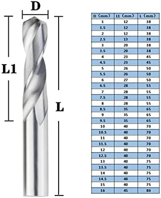 Burgije za obradu drveta čvrste volframove bušilice karbidne bušilice za CNC karbidne Twist bušilice 1,0-20mm burgije za obradu metala karbidne krajnje mlinove