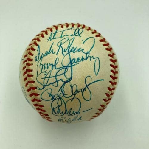 1990. All Star Game potpisan bejzbol Kirby Puckettt Cal Ripken Jr Mark Mcgwire JSA - AUTOGREM BASEBALLS