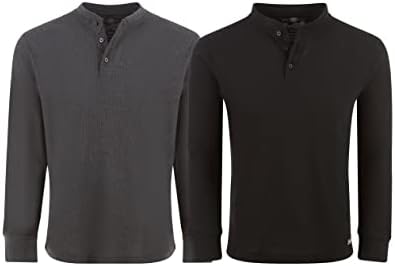 BROOKLYN's Best 2-paket muške košulje s dugim rukavima | Termalni muškarci s dugim rukavima | Termalno donje rublje za muškarce | Termalne majice