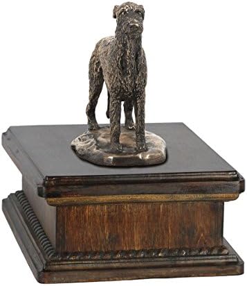 Irski vučji pas, Memorijal, urna za pseći pepeo, sa statuom psa, ekskluzivno, ArtDog
