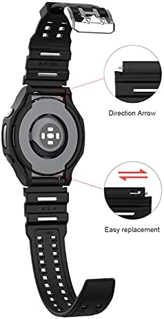 Sikai 22mm Soft TPU opseg za Samsung Galaxy Watch 3 45mm Zamjenski remen za odvajanje kože 22mm Universal Band za Ticwatch Pro 3/2020,