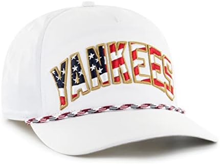 '47 MLB Muška Zastava vijak kuka podesivi snapback šešir-bijeli