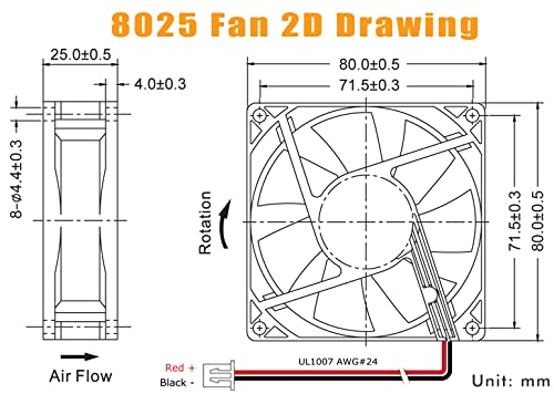 CLELO DC 12V 80mm CPU Cooler case Fan 8025 PC računarski ventilatori zamena rukava bez četkica ležaj prilično tih 2Pin