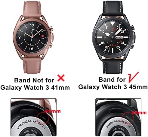 Meliya Band za Samsung Galaxy Watch 3 trake 45mm Žene Muškarci, 22 mm od nehrđajućeg čelika Zamjena narukvica za zamjenu narukvica