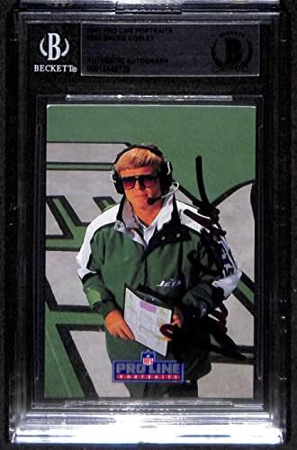 260 Bruce Coslet CO - 1991 Pro line Portreti Fudbalske karte Ocjenjivo BGS Auto - autogramirani fudbali