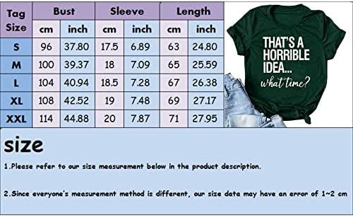 Ženski ljetni topovi s izgovaranjem trendovskih slova štampanje kratkih rukava Tshirt Casual labave tunike pulovera s Crewneck-om