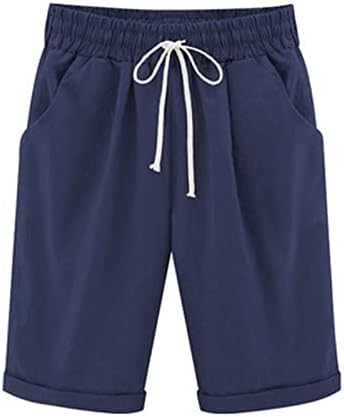 Hvyesh kratke hlače za žene obične Casual elastični struk džepovi sa vezicama ljeto trendi plaže lagane kratke Lounge pantalone