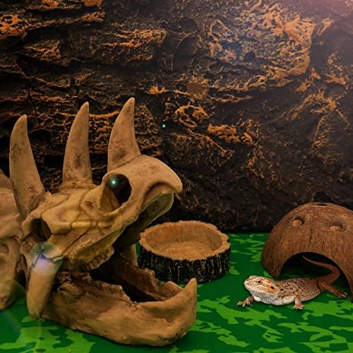 Hamiledy Rock Terrarium Pozadina 3D Reptile stanište Pozadina kukuruznih zmijskih kućišta Dekoracija bradata zmajeva rezervoarska