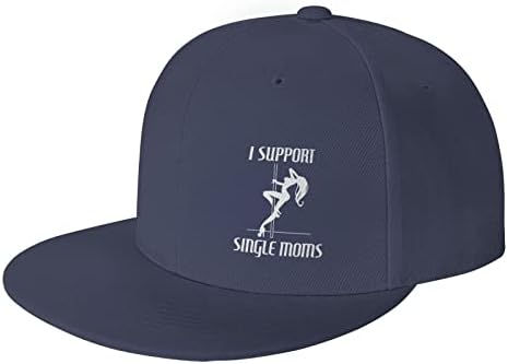 Fwoeqiz I-Support-Jednoj mame kape ravni račun BIM BLACK Podesivi bejzbol kapa Dancing Hip Hop Trucker Hat za muškarce Žene