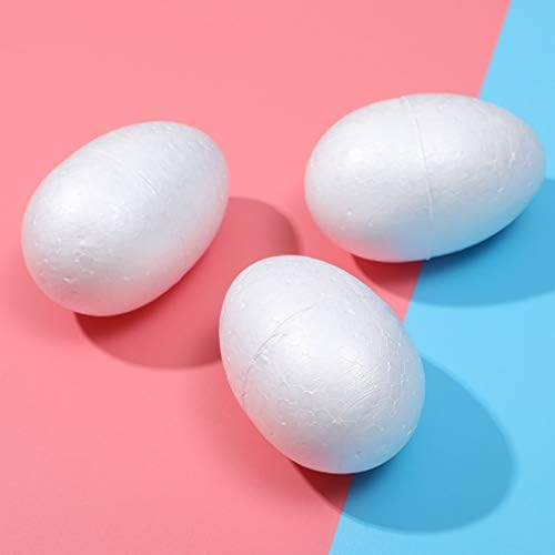 Amosfun Toddler igračke 24pcs 6 veličina Uskršnja jaje slikanje pjena jaje bijela jaja glatko obrtni jaja jaje za uskrsnu zanatsku