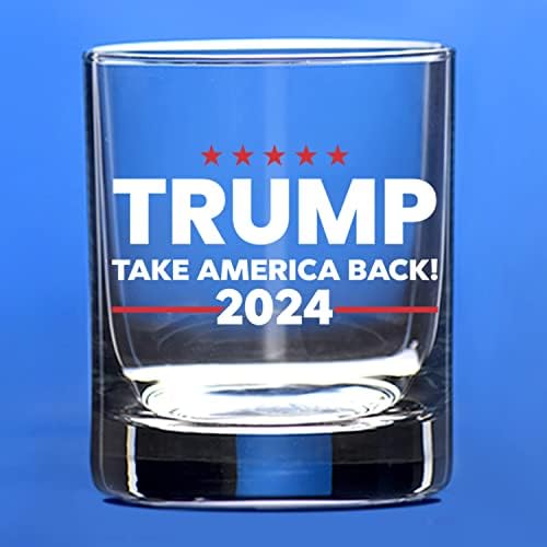 Patriots Cave Trump 2024 Trump vrati Ameriku nazad 2024 | 11 Oz Bourbon Whisky Rock Glass | staromodne naočare za degustaciju viskija