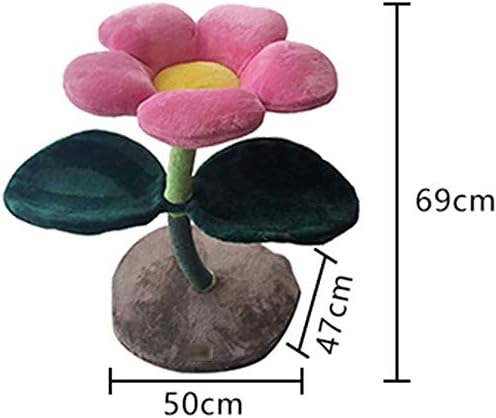 Višespratni plišani stan za mačje Drvo, mačji toranj za zatvorene mačke, mačji namještaj za mačke Condo cvijet u obliku mačke krevet mačka drvo sa lisnatom platformom Sisal grebanje Kule za igru ,Exquisite Cat Ap