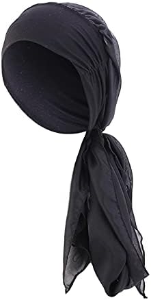 Wrap šal žene Turban kapa šešir cvijet Print hidžab šešir meke udobne muslimanske Hemo kape za žene labave marame