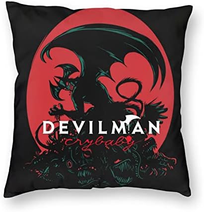 Vveik Devilman Crybaby Backing Jastučnjak Skriveni patentni zatvarač CASS CASE ULTRA mekani ukras za kućni uredski kauč Ispisani jastučnica