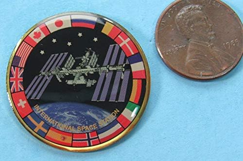 Pin Međunarodna svemirska stanica ISS zastave zemlje logo-NASA