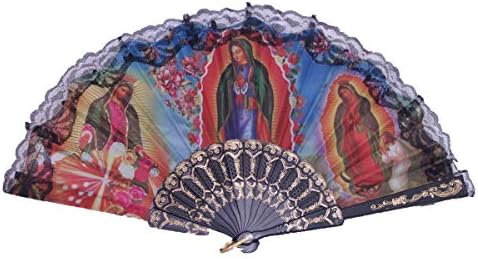 Onitiva molitva preklopna ventilator prijenosni ventilatorski ventilator sa slikom 3 Djevica Mary i Jesus ručni fanovi nasumične boje 6pc