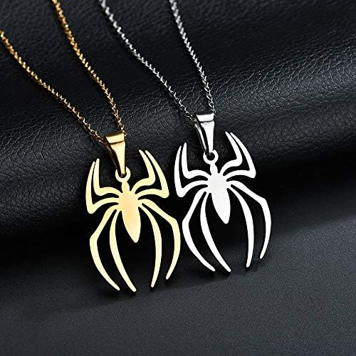 RZCXBS Spider privjesak ogrlica od nehrđajućeg čelika lagani Spiderman Charm nakit za djecu žene Dječaci Djevojčice