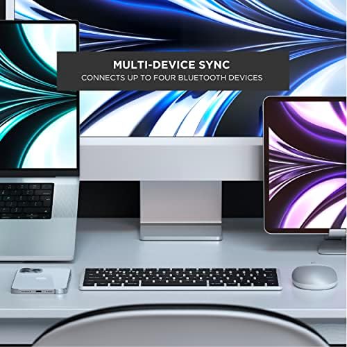 Satechi Slim X3 Bluetooth pozadinskim tastatura sa numeričkom tastaturom – osvijetljeni tasteri & multi-Device Sync – za M2/ M1 MacBook