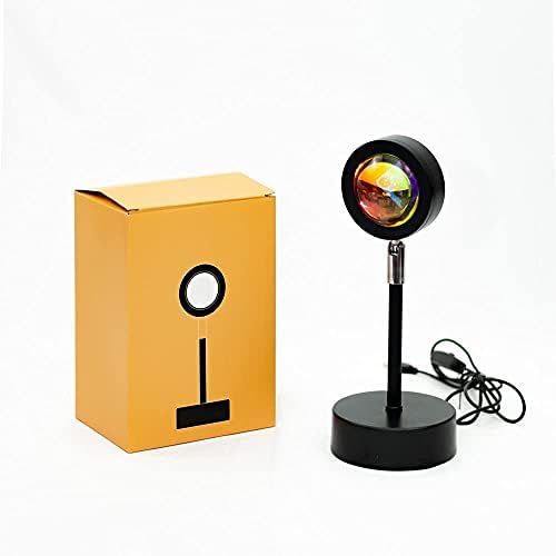 Bruce Sunset projekciona lampa, svjetlo zalaska sunca sa LED Projektorskom lampom za rotaciju od 180°, USB lampa za napajanje noćno