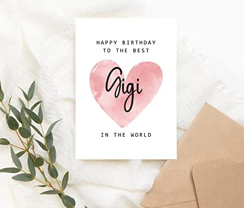 Sretan rođendan najboljoj Gigi na svijetu-Gigi rođendanska čestitka-Gigi čestitka-poklon za Majčin dan-Sretna rođendanska čestitka