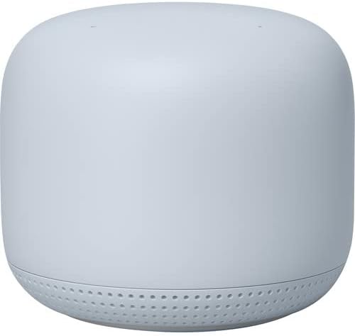 Nest WiFi ruter Snow sa maglom 1 pristupne tačke - Mesh ruter za bežični Internet - Wi-Fi ekstender sa pametnim zvučnikom - radi sa