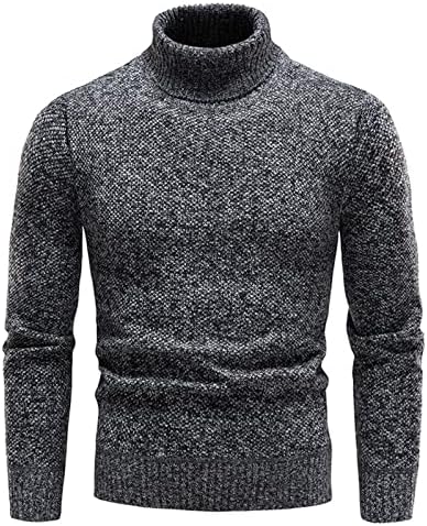 Neferlife džemperi za muškarce Slim Fit tortleneck džemper casual kabel pletene pulover džempere