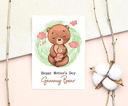 Bakici Medvjedici Sretan Majčin dan kartica-bakica medvjedica-Medvjeđi zagrljaj od mame kartica - kartica za bakicu - slatka ideja