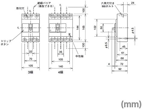 MITSUBISHI električni NF250-CV 3p 250A prekidači NN