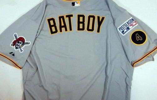 2014 Pittsburgh Pirates Bat Boy Game Izdana siva Jersey 4 & PS P Pitt33490 - Igra Polovni MLB dresovi