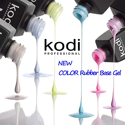 Lak za nokte novi Kodi profesionalni Gel za gumenu bazu u boji 8ml. Poklopac, harmonija, OPAL, PASTEL, prirodni, francuski LED / UV