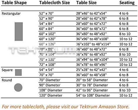 Tektrum Teška 70 x 70 inča Kvadratni elegantni vafli provera jacquard stolcloth stol poklopac-voda otporan na vodu / otporan na mrlju - odlično za večeru, bankete, zabave, vjenčanje