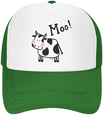 Vunko mrežica tata je podesiv prašan slatka krava moo bejzbol tata kapu s smiješnim babl kamiondžija za žene muškarci