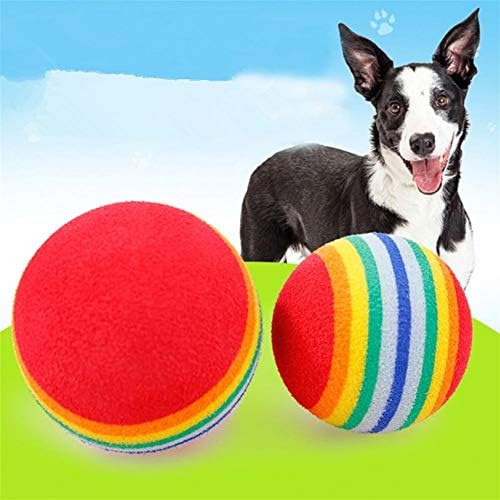 Igračke za kućne ljubimce 3.5cm Rainbow Color Ball Igračke za pse Mini slatka šarena lopta Interaktivna pasa Mačke Tyys CAT MINT MINT