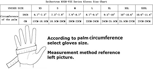 Seibertron High-Vis SDXG2 rukavice L i rukavice Fluorescentno žutno