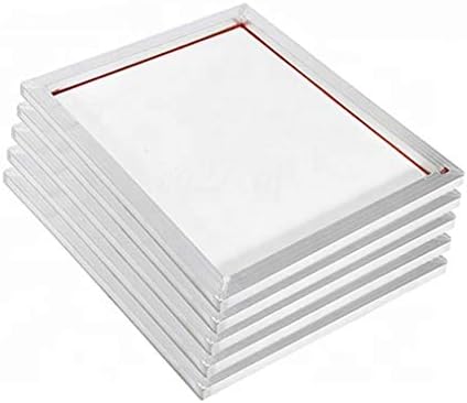 6 komada Screen Printing Starter Alumium svileni okviri za ispis 20 x 24 inča unaprijed istegnuti okviri za ispis zaslona sa 160 bijelim